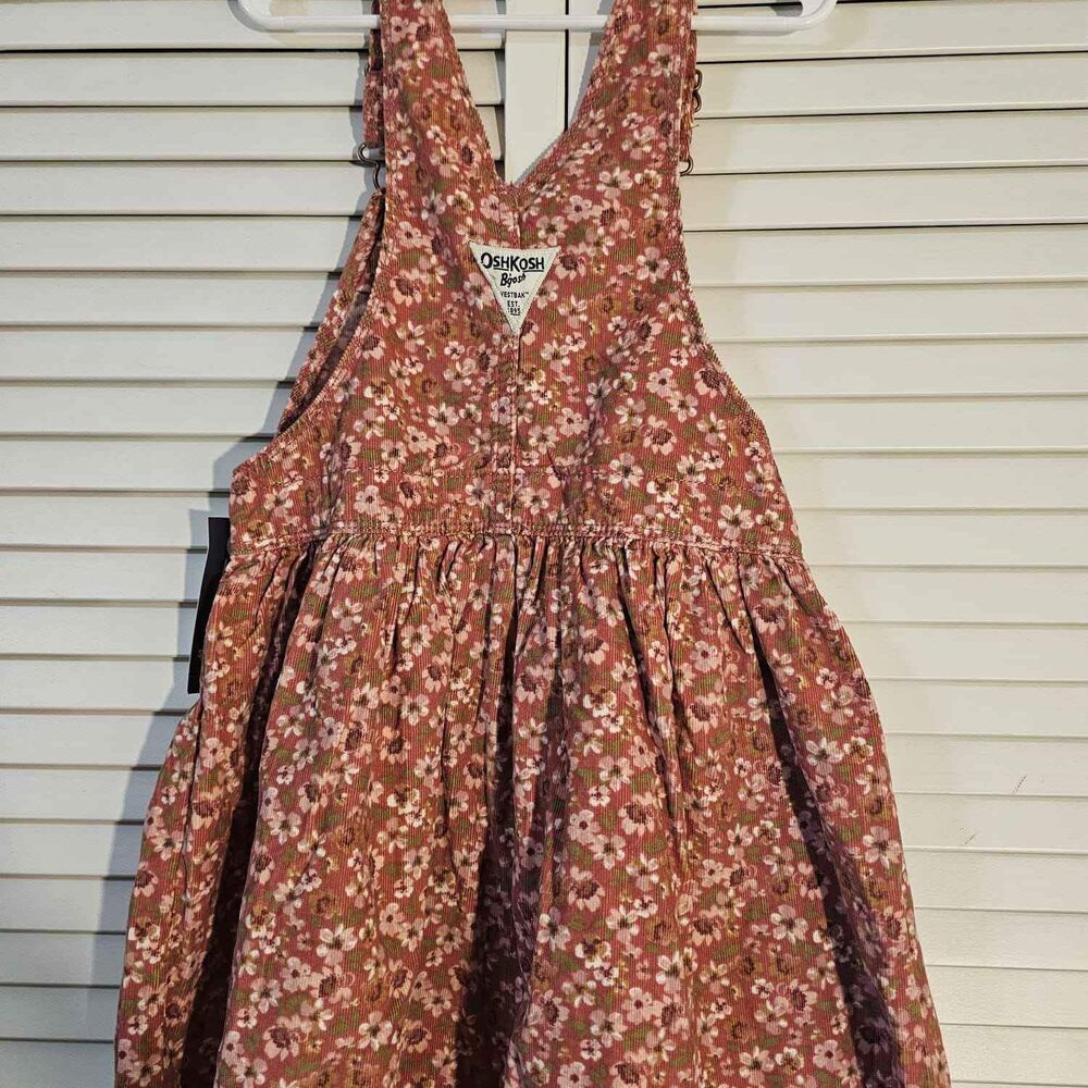 OshKosh B'gosh Toddler Girls' Floral Printed Corudory Skirtall - Pink size 5T